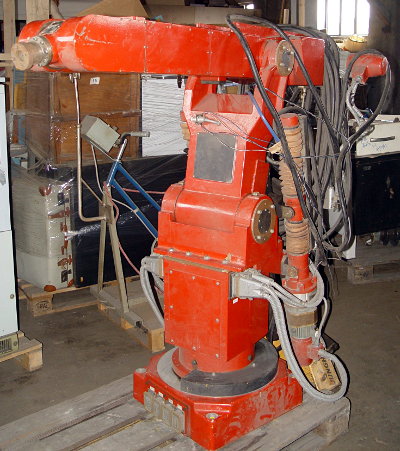 Roboterarm IR10 aus der ehem. DDR in der Sammlung Antriebstechnik des Thüringer Eleketromuseums