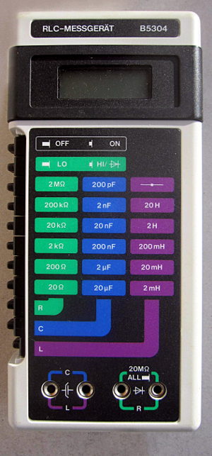 Serienproduktion des Messgerätes B5304, Ansicht von Vorne