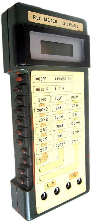 Prototyp des Messgerätes mit scherzhafter Bezeichnung 0815