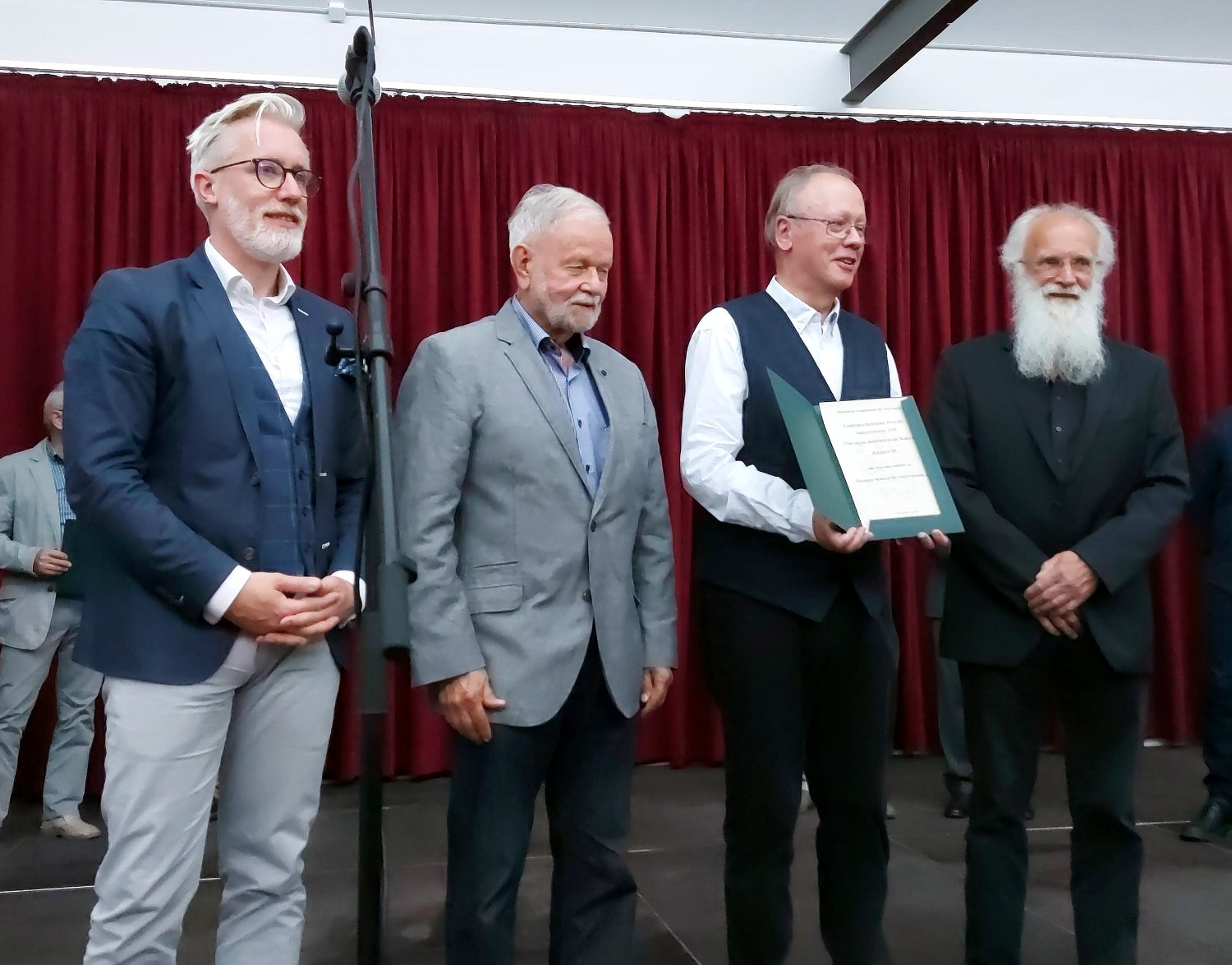 Verleihung des Landesgeschichtlichen Preises für Industriekultur 2020 - Thueringer Aufbruch in die Moderne in der Shedhalle in Pößneck