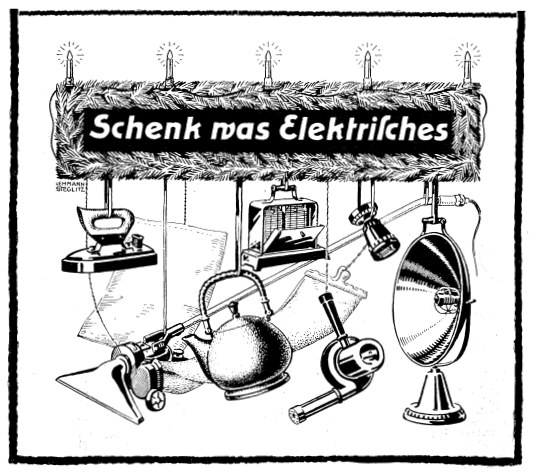 Schenk was Elektrisches - Titelseite der Mitteilungen der Thüringer Elektrizitäts - Lieferungs - Gesellschaft (THELG)
